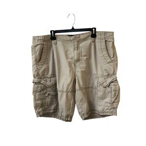 Legend One Tan Beige Khaki Cargo Shorts Men's Size 44